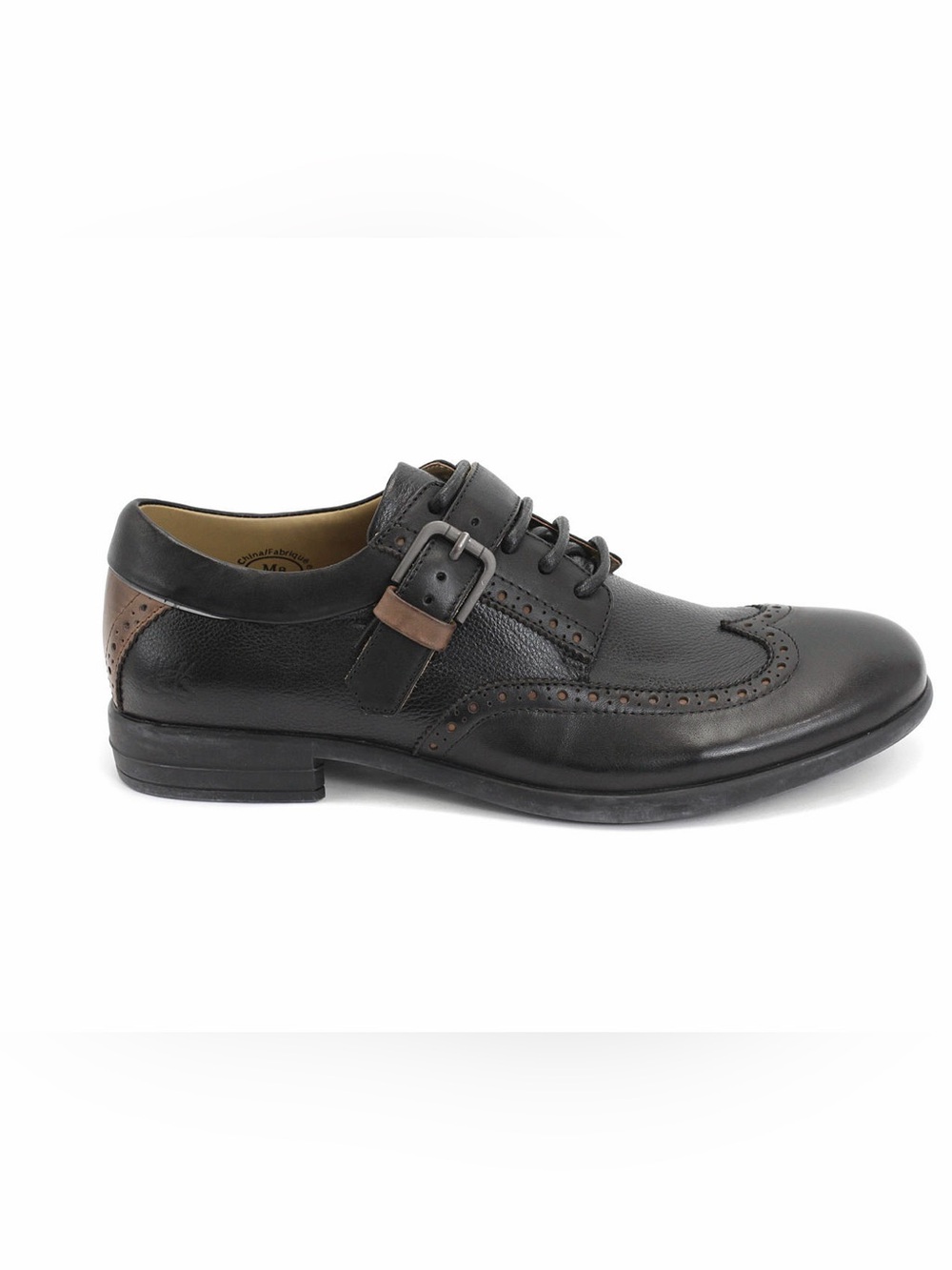 JOHN FLUEVOG NOIR BROGUES BUCKLE 12